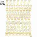 New Emboss Sticker D04