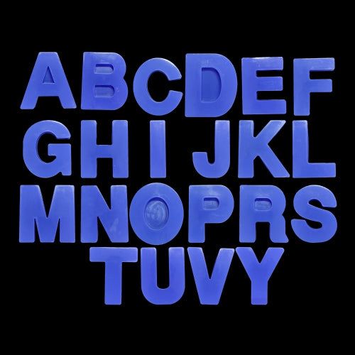 16.5 Cm Monogram Abcd Alphabet Single Letter (20mm deep)