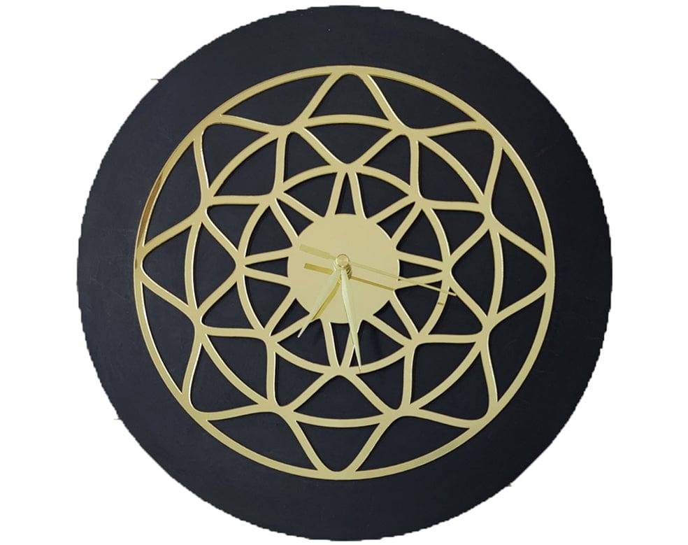 Gold Clock Acrylic Cutout 004