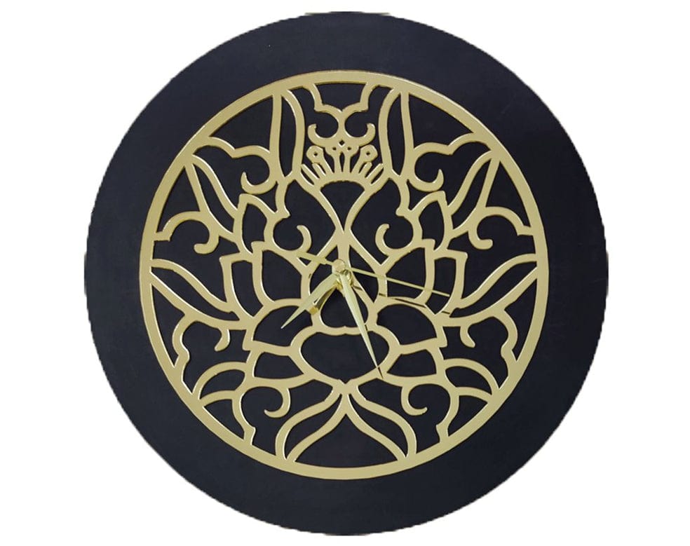 Gold Clock Acrylic Cutout 005