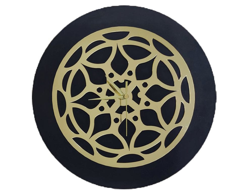 Gold Clock Acrylic Cutout 006