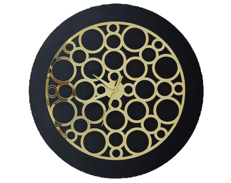 Gold Clock Acrylic Cutout 007