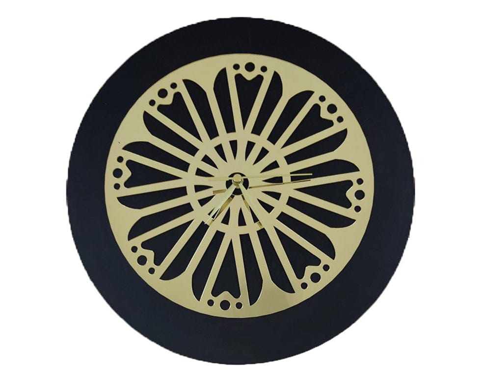 Gold Clock Acrylic Cutout 008