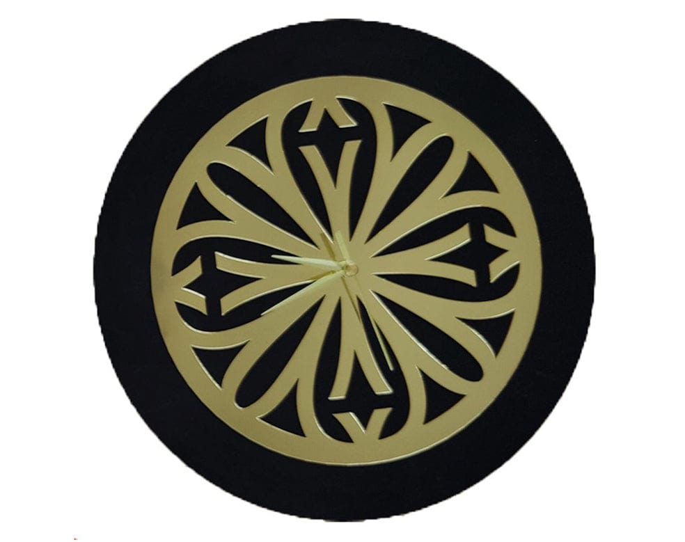 Gold Clock Acrylic Cutout 009