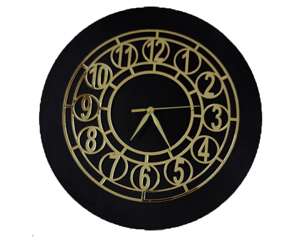 Gold Clock Acrylic Cutout 012