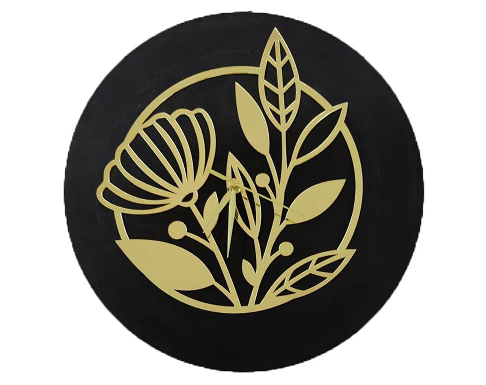Gold Clock Acrylic Cutout 020