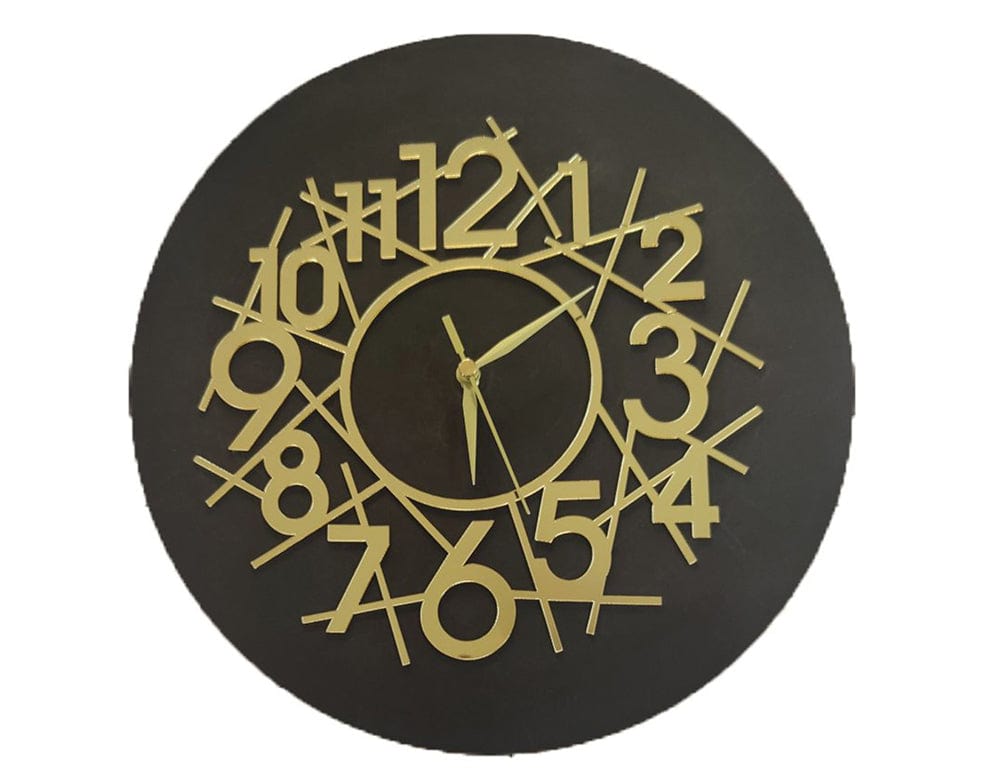 Gold Clock Acrylic Cutout 024