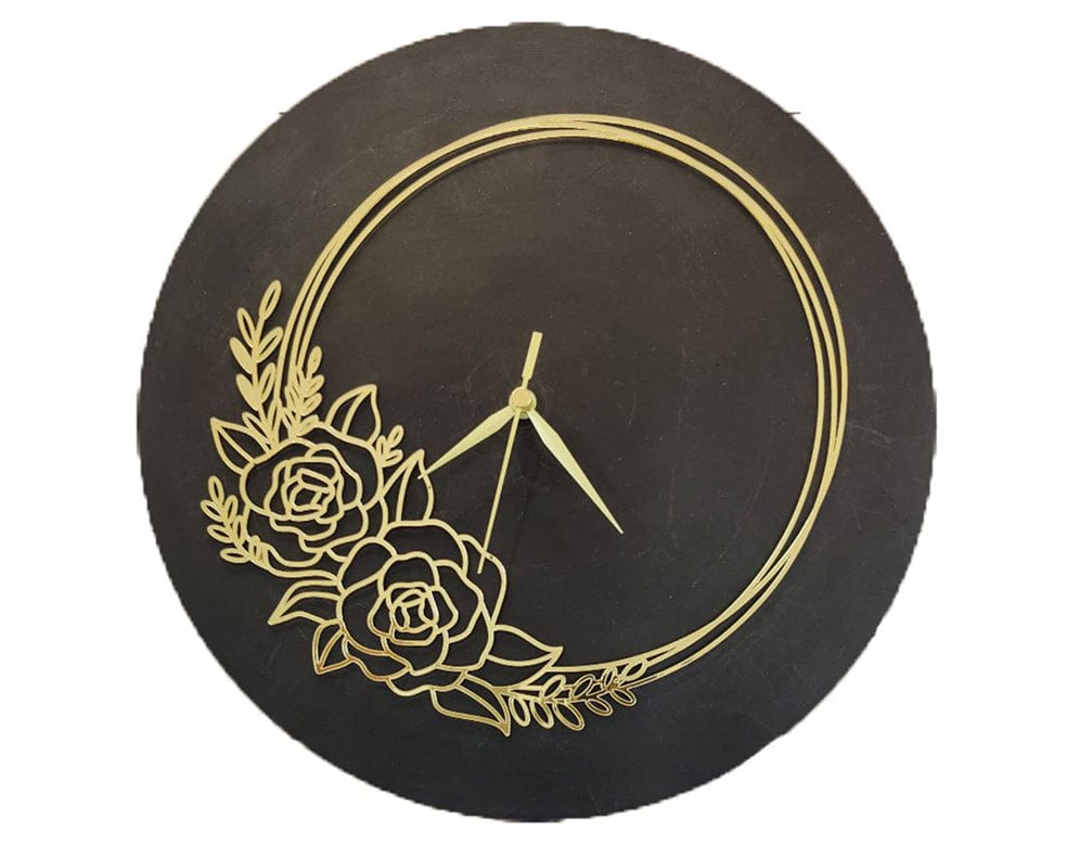 Gold Clock Acrylic Cutout 031