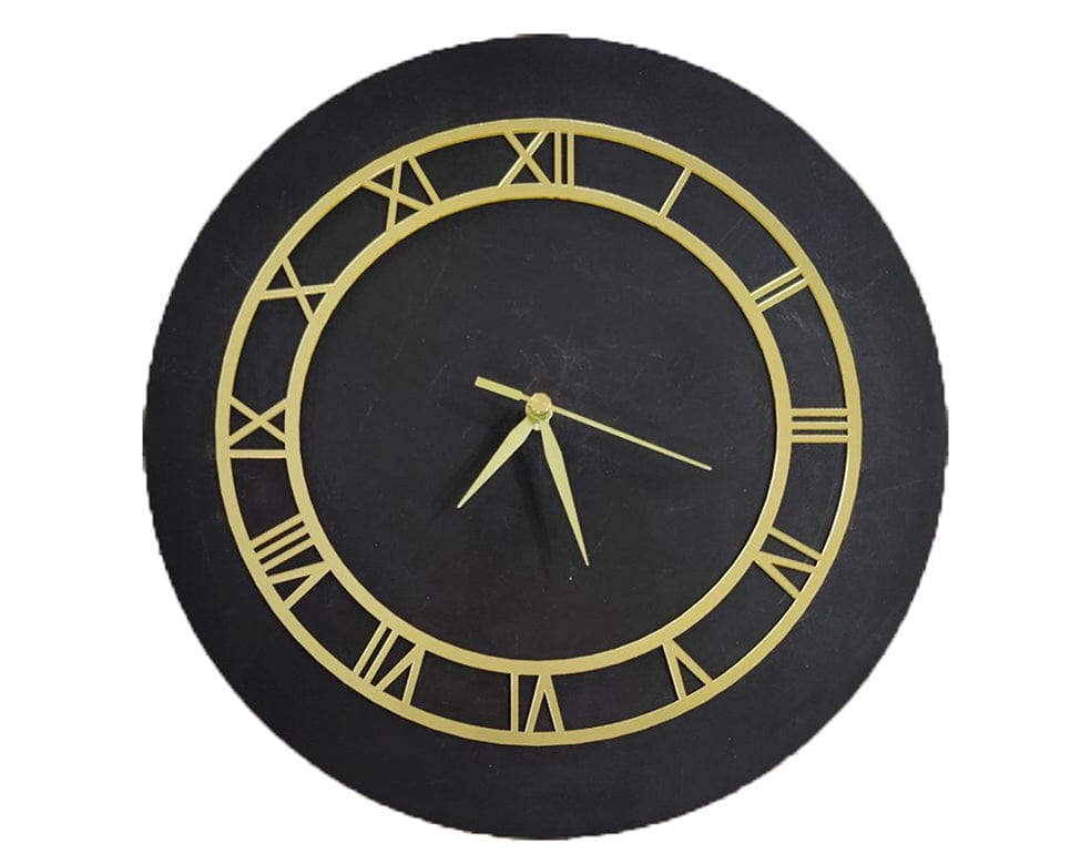 Gold Clock Acrylic Cutout 033