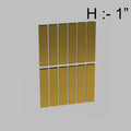 Gold 12Pcs (1" Sticks) Acrylic Cutout