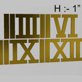Gold 4 Num & 8 Sticks Acrylic Cutout