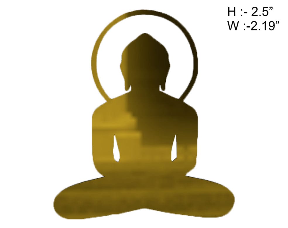 2.5" Bhagwan Acrylic Cutout