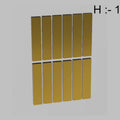 Gold 12Pcs (1.5" Sticks) Acrylic Cutout