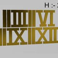 2" Gold 4 Num & 8 Sticks Acrylic Cutout