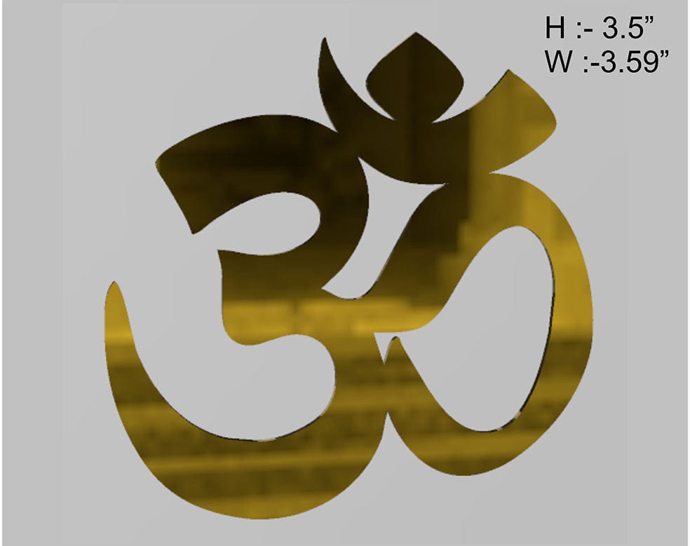 Om 3.5" (2Pcs/Pkt) Acrylic Cutout