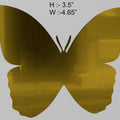 Butterfly 3.5" (2Pcs/Pkt) Acrylic Cutout