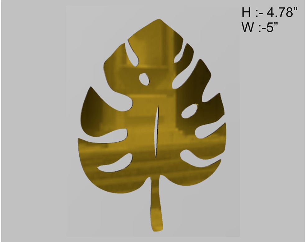 Pan Leaf Acrylic Cutout