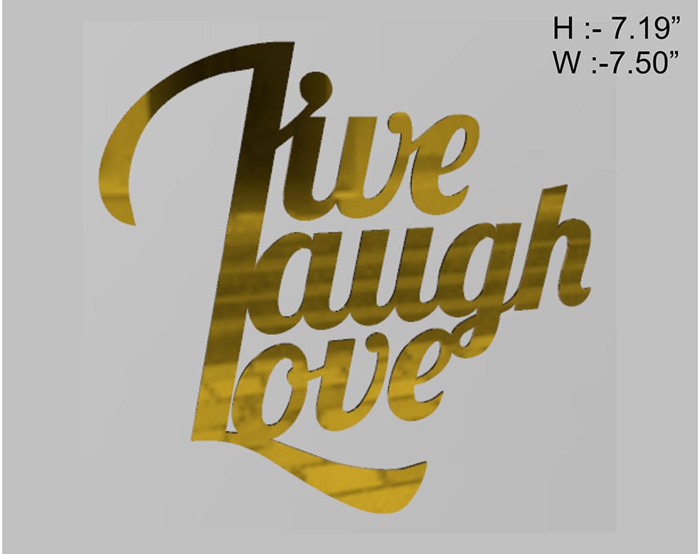 Live Laugh Love Acrylic Cutout