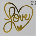 Love With Heart (2Pcs/Pkt) Acrylic Cutout
