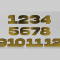 1 To 12 Number Bold 1"  Acrylic Cutout