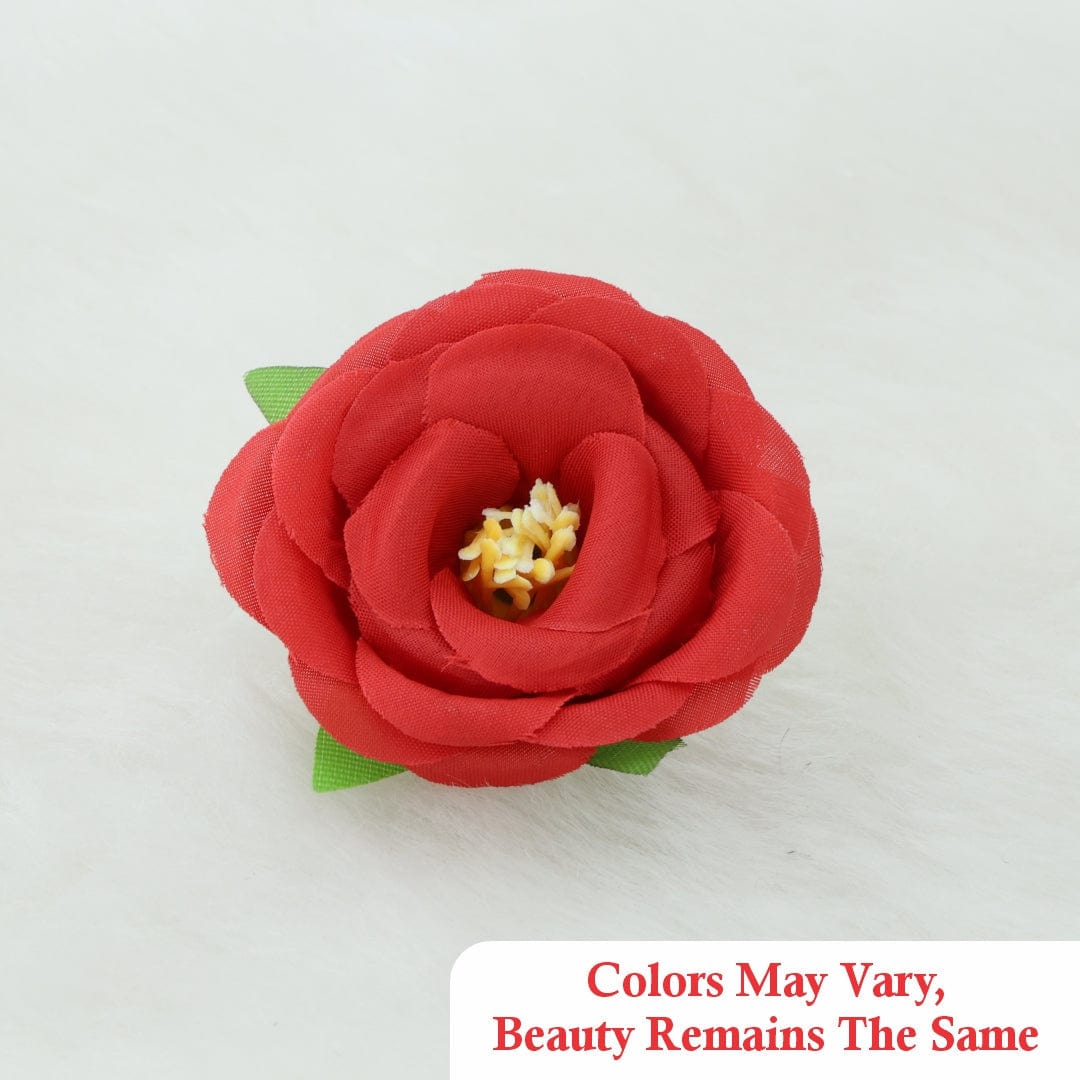 Fabric Rose Artificial flowers D02 (50pcs/pkt)
