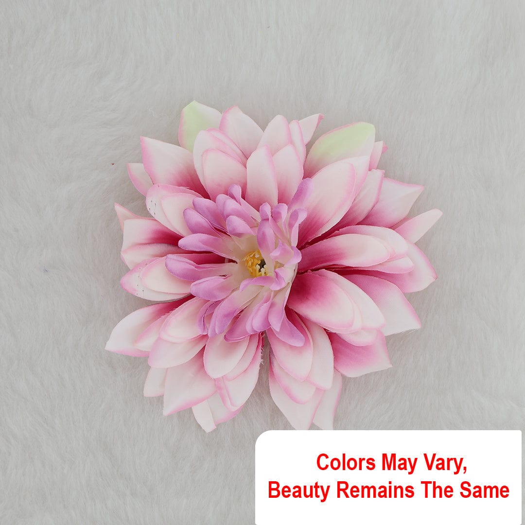 Satin Big Artificial flowers D09 (9pcs/pkt)