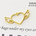 Gold Heart With Eing Bezel Bz067