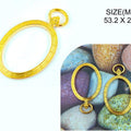 Gold Oval Photo Frame Bezels Bz080
