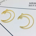 Gold Moon With 2 Hole Bezels Bz084