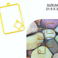 Gold Pendant Frame With Diamond Bezels Bz090