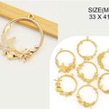 Gold Ocean Theme Pendant C Bezels Bz093