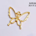 Gold Butterfly Pendant Bezels Bz098