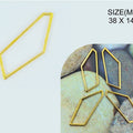 Gold Stone Pendant Bezels Bz099