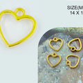 Gold Heart Penfant Bezels Bz102