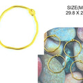 Gold Agate Round Bezels Bz131