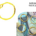 Gold Agate Round Shape Bezels Bz132
