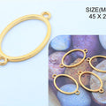 Gold Oval Rakhi & Bracelet Bezel