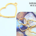 Gold Heart Rakhi & Bracelet Bezel