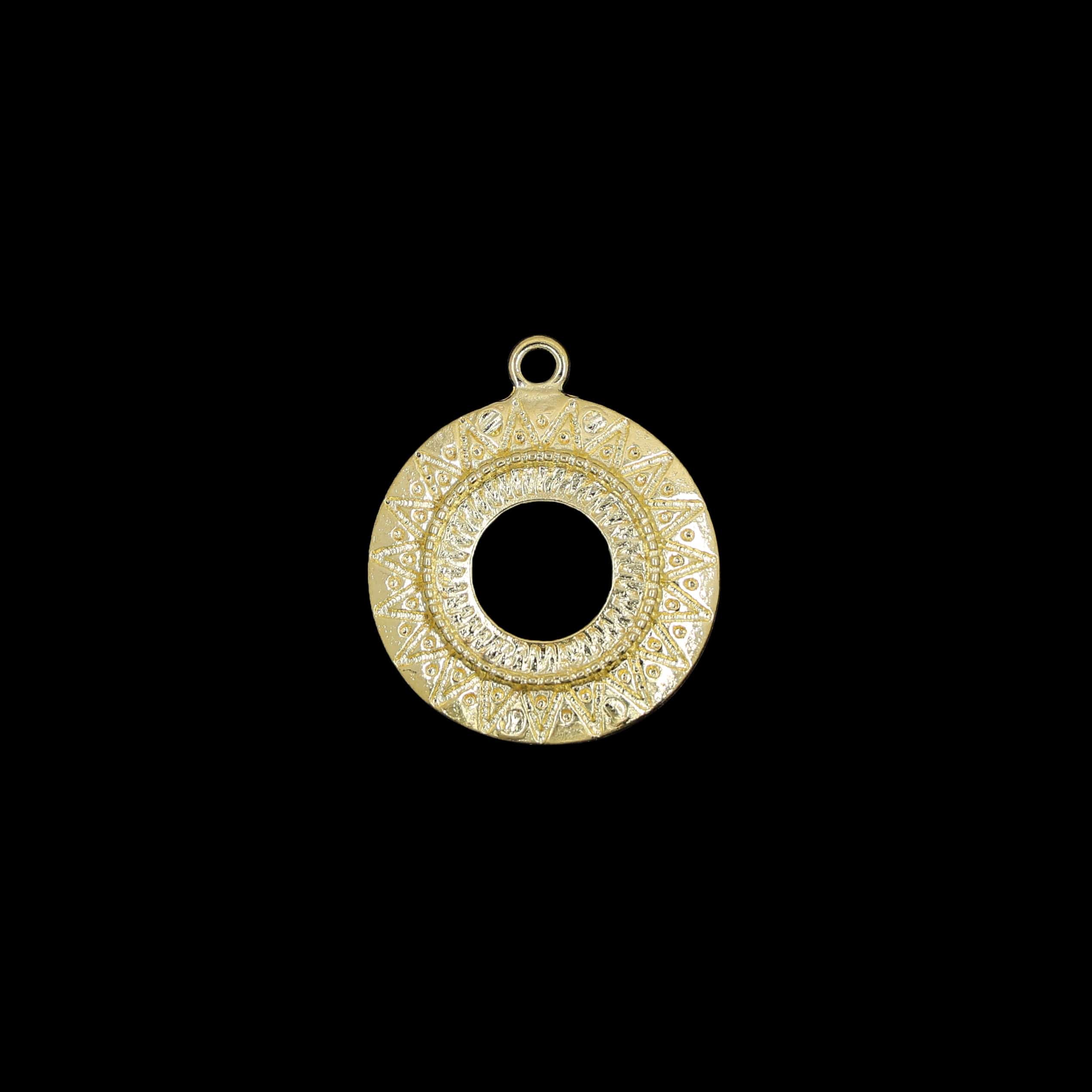 Gold Round Bezels