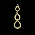 Gold Hanging Bezels