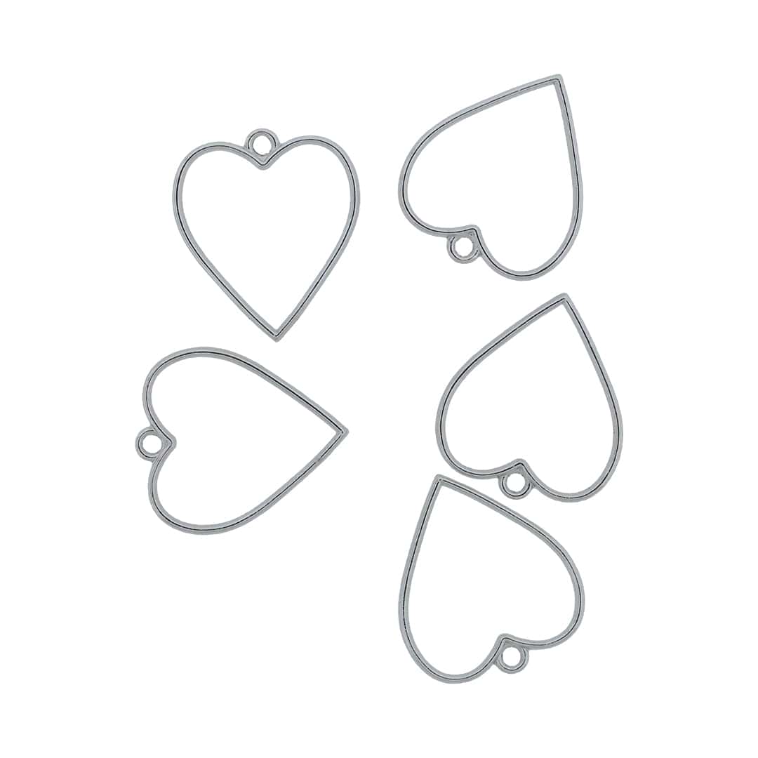 5 In 1 Heart Bezels Set