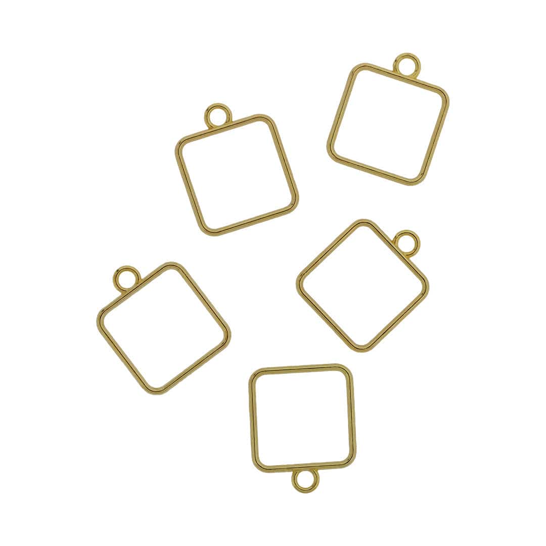5 In 1 Gold Square Bezel Set