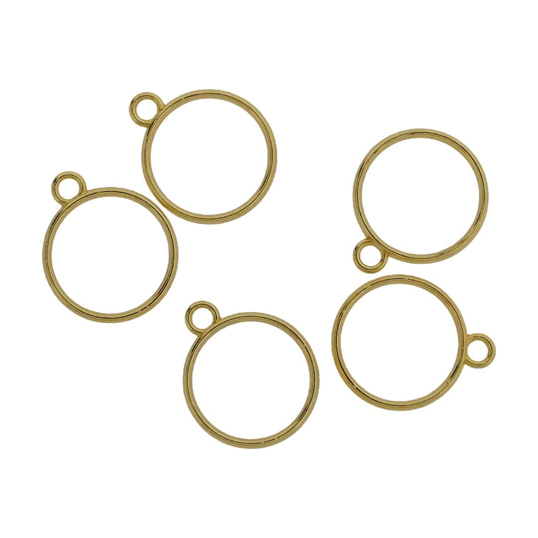 5 In 1 Gold Round Bezel Set