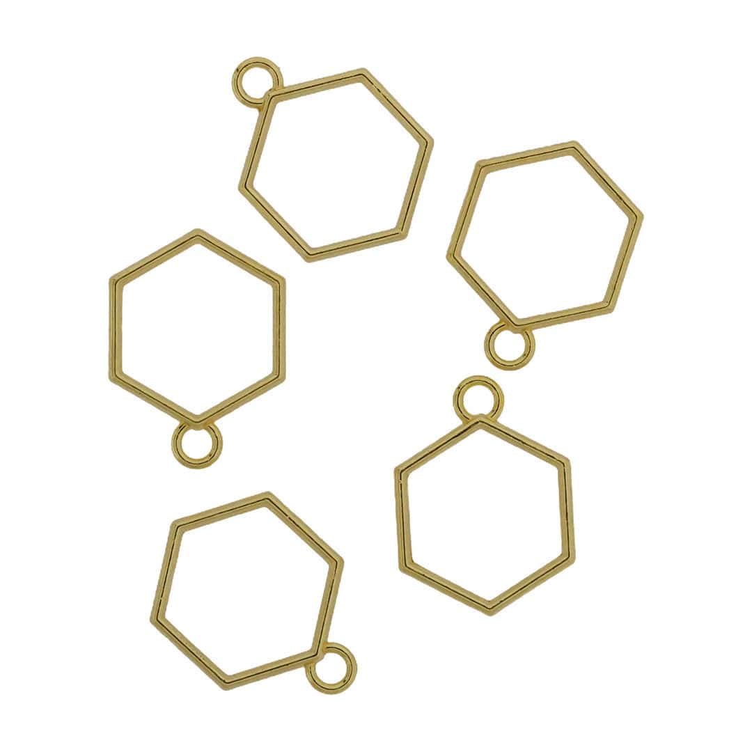 5 In 1 Gold Hexagon Bezel Set