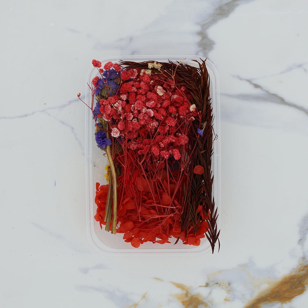 3D Dried Flower Red Theme