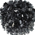 Black Reflective Firepit Glass