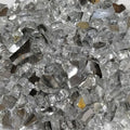 Silver Reflective Firepit Glass