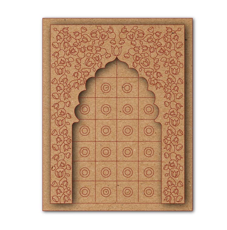 2-Layer Gate-Shape MDF Jharokha