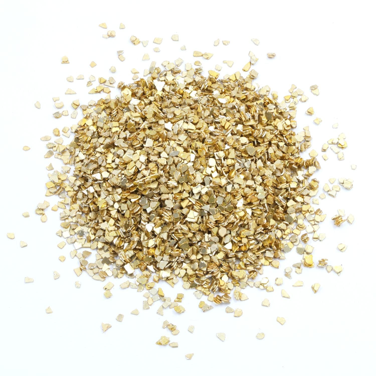 Medium Metallic Glass Chips 20GMS/BOTTLE