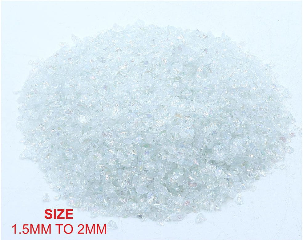Small Rainbow Glass Granules (500gms)